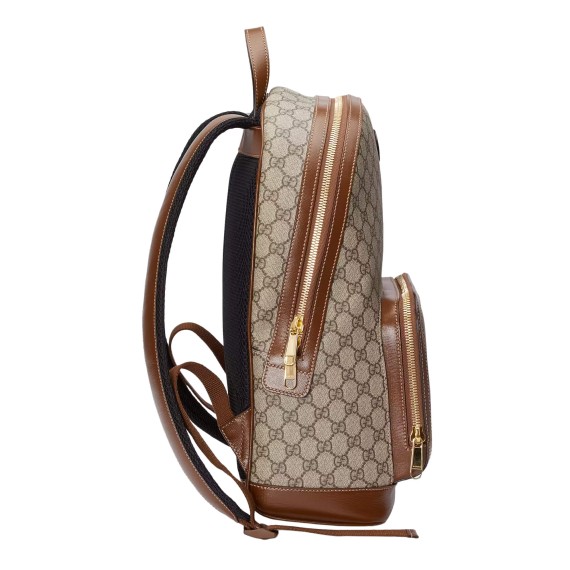 Beige Gucci Backpack With Interlocking G