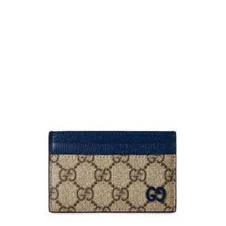 Beige GG Monogram Card Holder