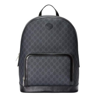 Black Gucci Backpack With Interlocking G