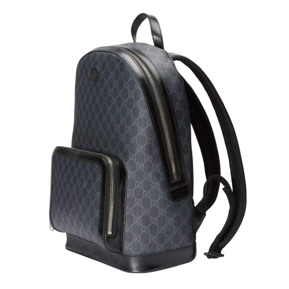 Black Gucci Backpack With Interlocking G