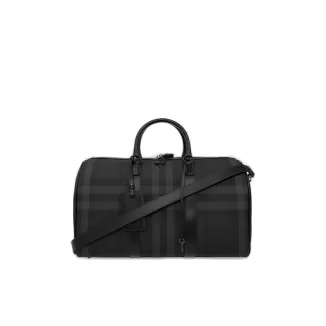 Burberry Checked Zipped Duffel Bag