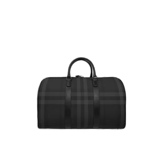 Burberry Checked Zipped Duffel Bag