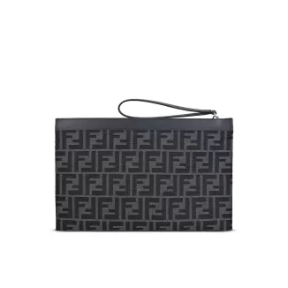 Fendi FF Jacquard Flat Medium Pouch