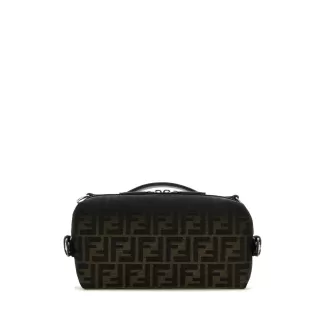 Fendi FF Jacquard Eclissi Fendi Siesta Small Clutch Bag