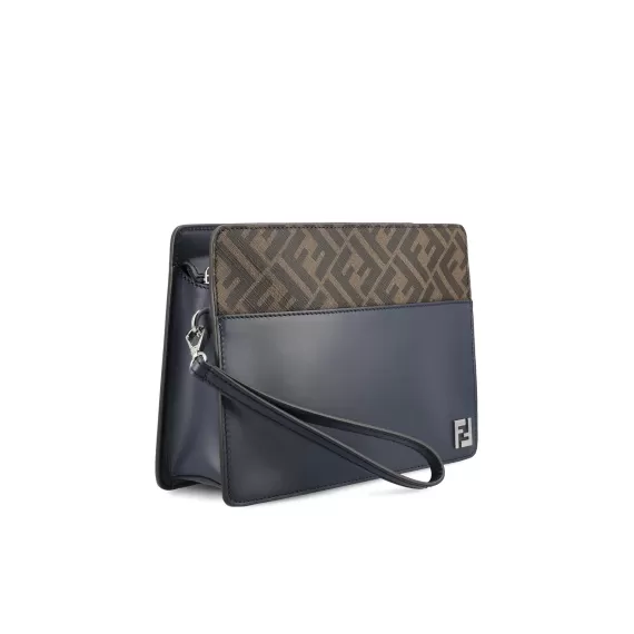 Fendi Squared FF Standing Clutch Bag