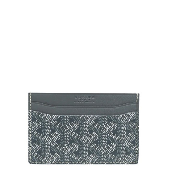 Goyard Grey Goyardine Saint Sulpice Card Holder