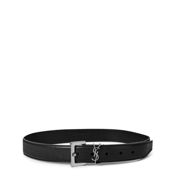 YSL Cassandre Silver Belt