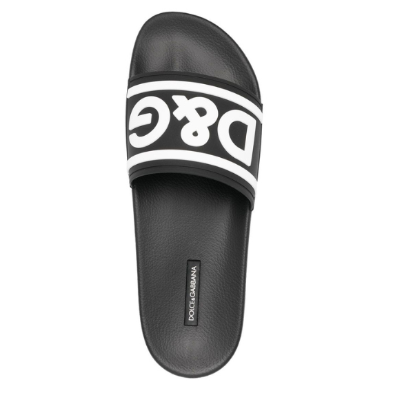 Dolce & Gabbana logo-print beach sliders