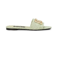 Dolce&Gabbana DG raffia slides