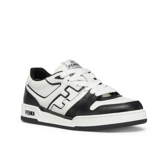 Fendi Match Sneakers Black leather low-tops