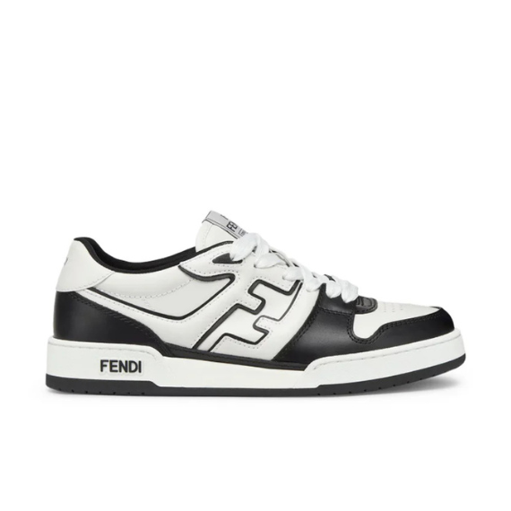 Fendi Match Sneakers Black leather low-tops