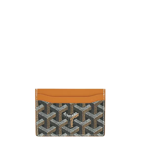 Goyard Brown Goyardine Saint Sulpice Card Holder