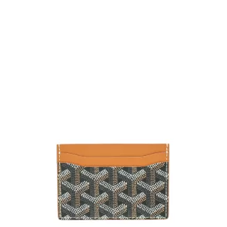 Goyard Brown Goyardine Saint Sulpice Card Holder