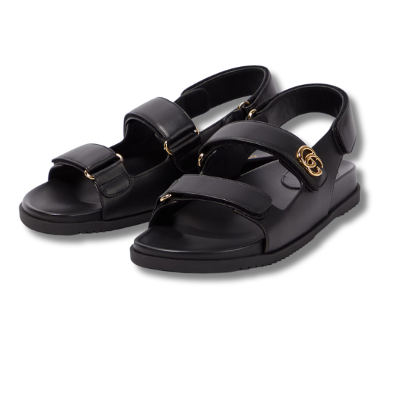 Gucci Moritz GG leather sandals