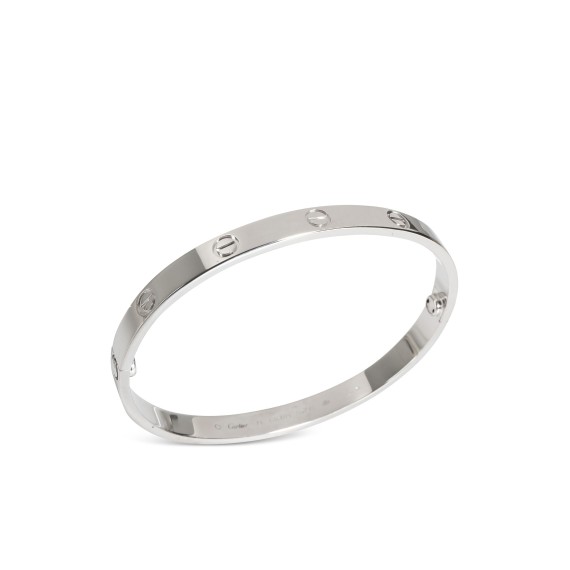 Cartier white gold Love bracelet