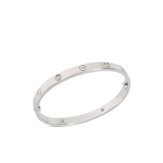 Cartier white gold Love bracelet diamond