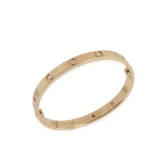 Cartier yellow gold Love diamond bracelet