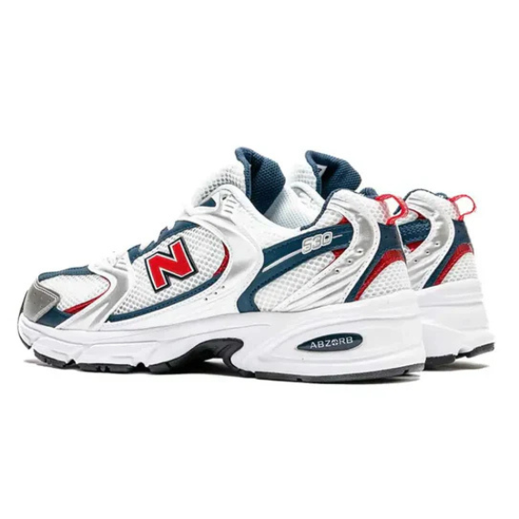 New Balance 530 White Navy Red