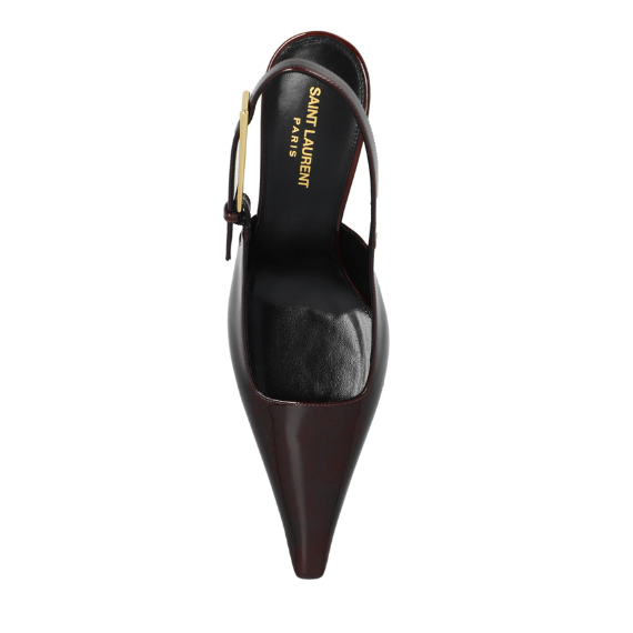 Saint Laurent Saint Laurent Lee Slingback Pointed Toe Pumps