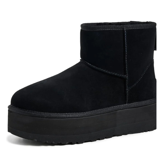 UGG CLASSIC MINI PLATFORM BOOT BLACK