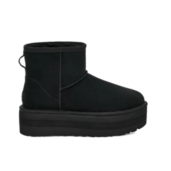 UGG CLASSIC MINI PLATFORM BOOT BLACK