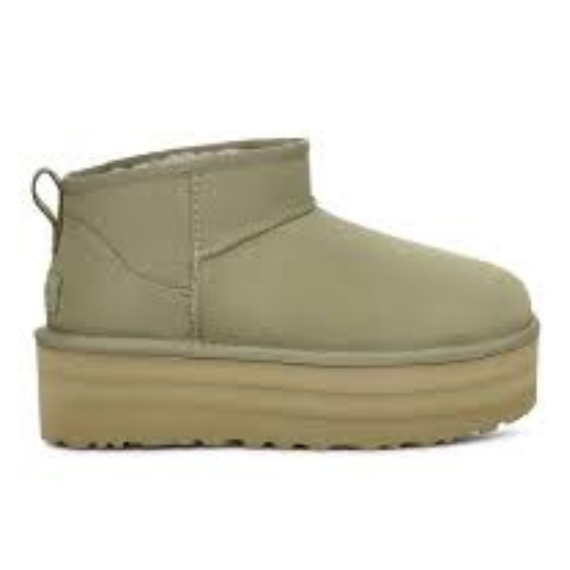 UGG CLASSIC ULTRA MINI PLATFORM MOSS GREEN