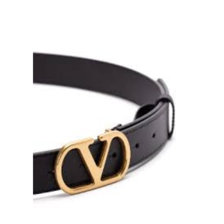 Valentino Valentino VLogo Signature Buckled Belt