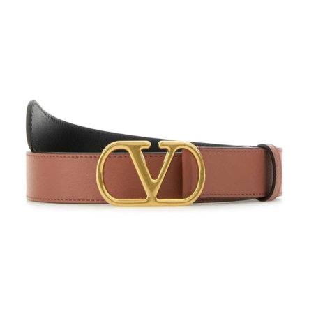 Valentino Valentino VLogo Signature Buckled Belt