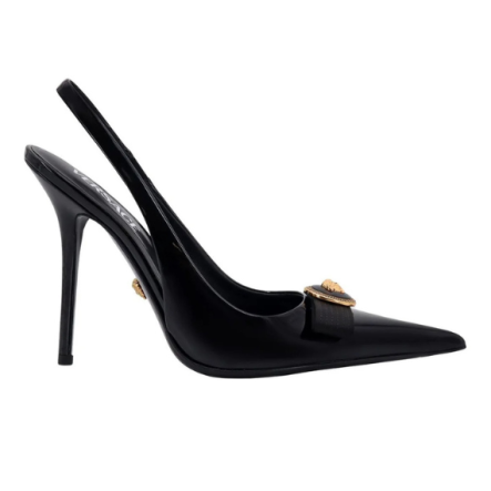 Versace Versace Gianni Pointed-Toe Slingback Pumps